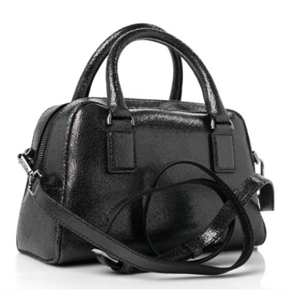 BNWT Versace Metallic Calfskin Virtus Bowling Bag! - Picture 4 of 7